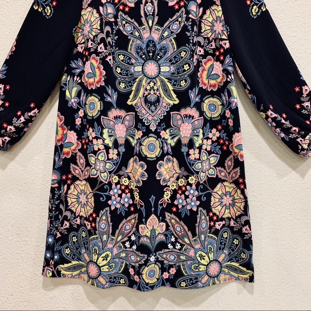 LOFT Mulit Color Prints Mini Dress - Picture 3 of 8
